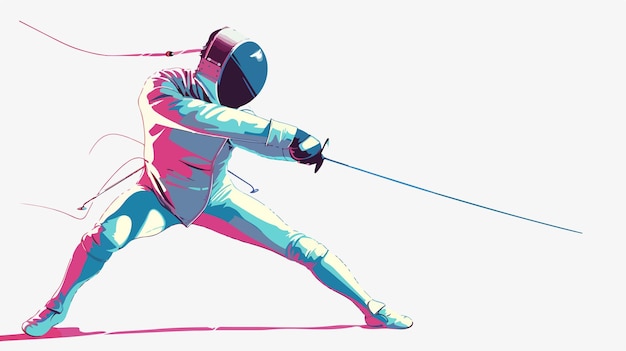 Vector a drawing of a man with a helmet on and a pink background