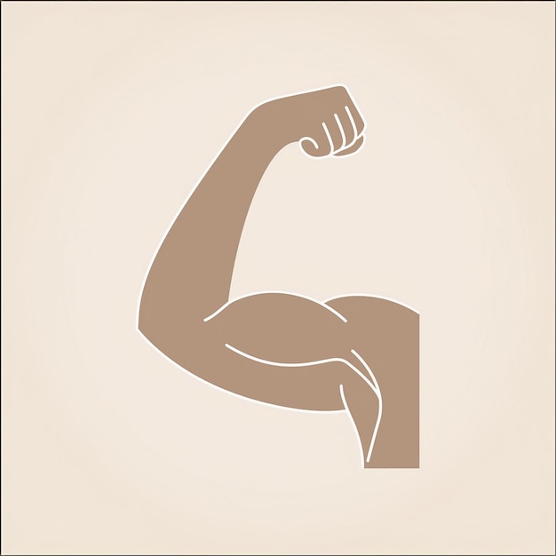 Vector a drawing of a man with the word quot muscles quot on it