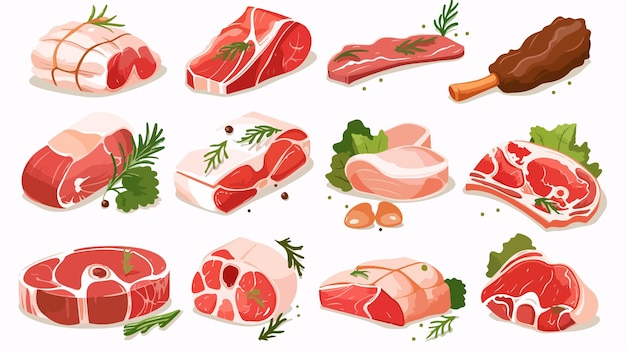 a drawing of meats and meats from the company of the company