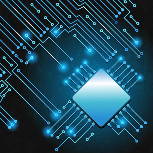 Drawing modern electronic circuit