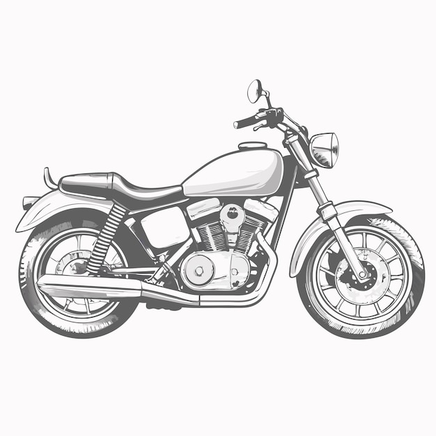 Vector a drawing of a motorcycle with the word quot motorcycle quot on it