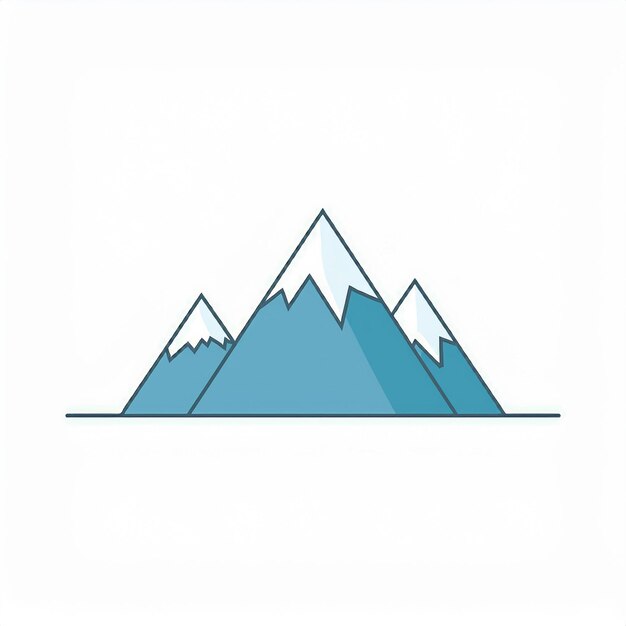 a drawing of a mountain with a line that says  mountain