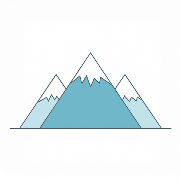 Vector a drawing of a mountain with the word quot mountain quot on it