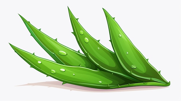 a drawing of a plant with water drops on it