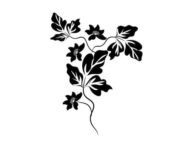 a drawing of a plant with the word flowers on it