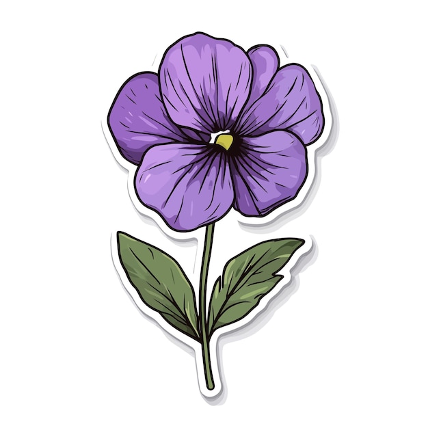 a drawing of purple flowers with a purple center