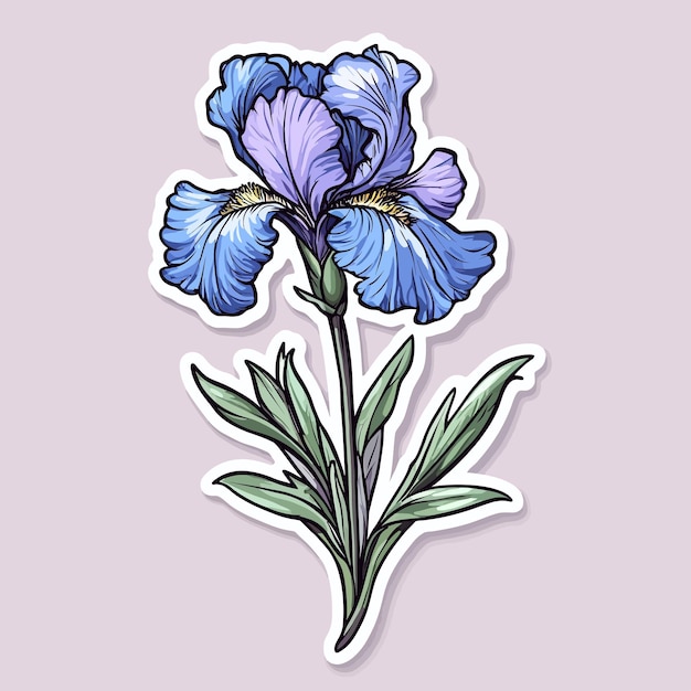 a drawing of purple flowers with the word tulips on it