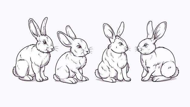 a drawing of a rabbit called the rabbit