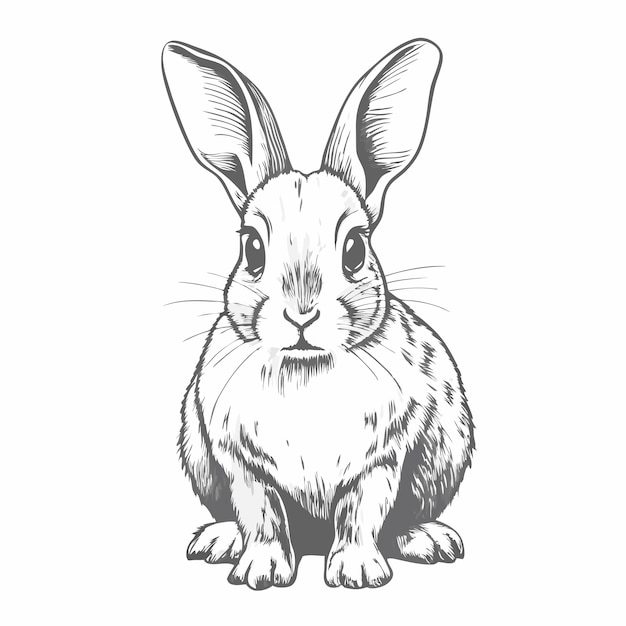 Vector a drawing of a rabbit that is called the rabbit