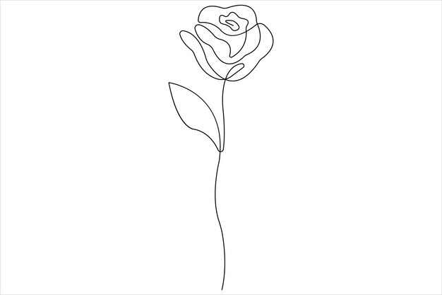 Vector a drawing of a rose that has a drawing of a rose