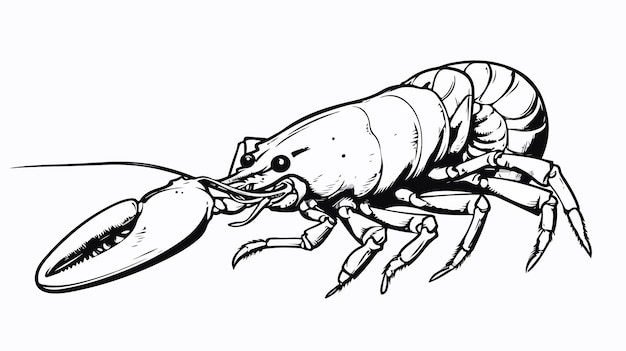 a drawing of a scorpion with a ball in it