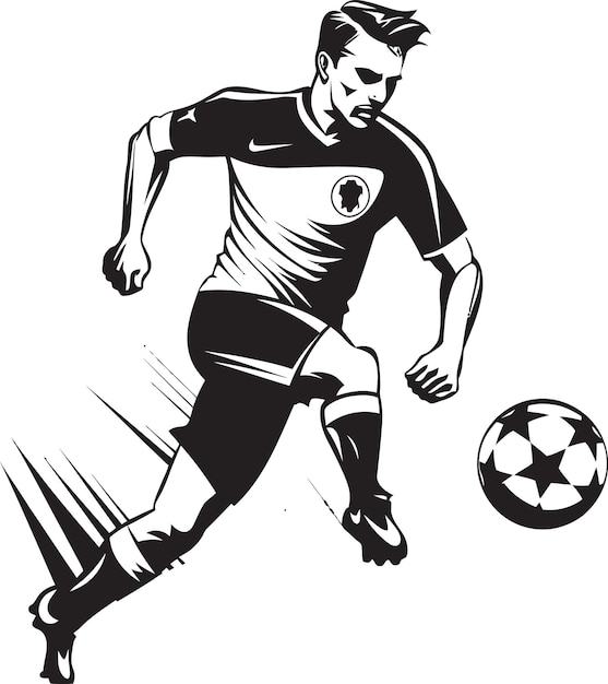 a drawing of a soccer player with the number 1 on it