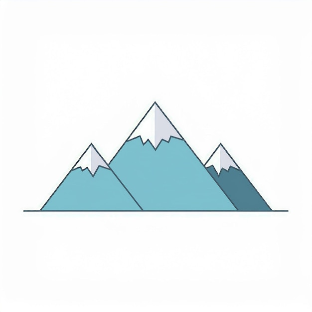 a drawing of some mountains with the word quot mountains quot on it