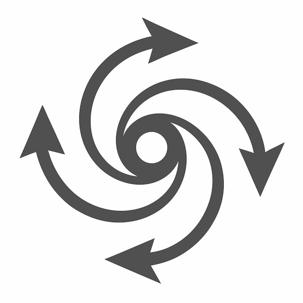 a drawing of a spiral and arrows with the word spiral on it