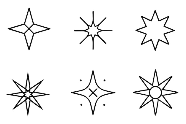 a drawing of a star with a star on it