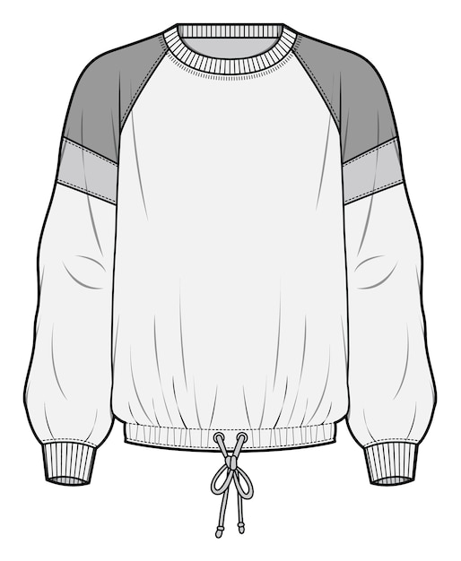 Vector a drawing of a sweater with a white sweater on it