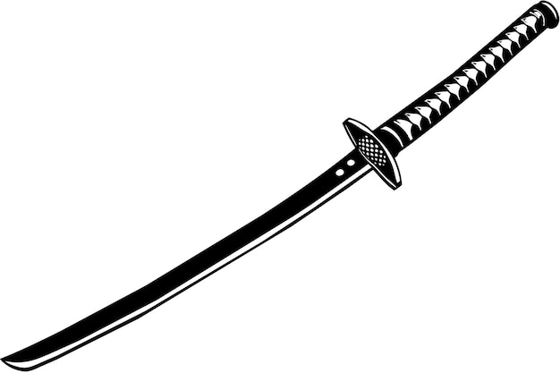 Vector a drawing of a sword with the word  sword  on it