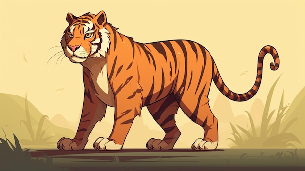 a drawing of a tiger that is called the tiger