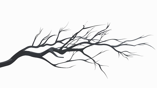 Vector a drawing of a tree with a black and white background