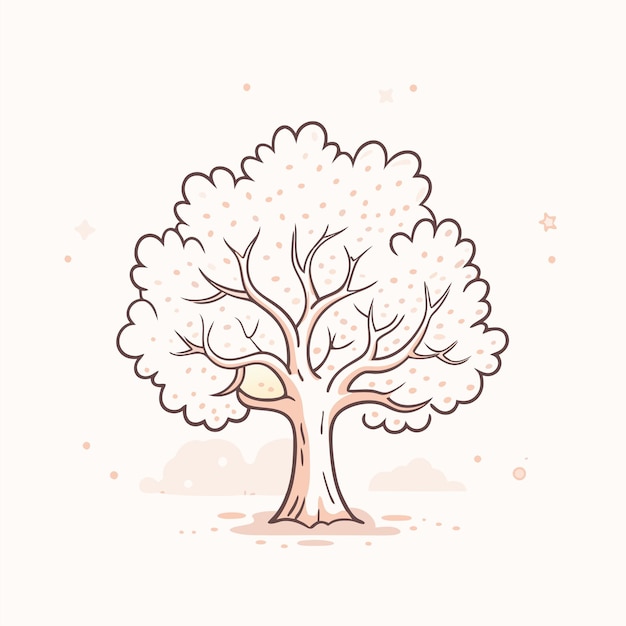 a drawing of a tree with the words quot tree quot on it