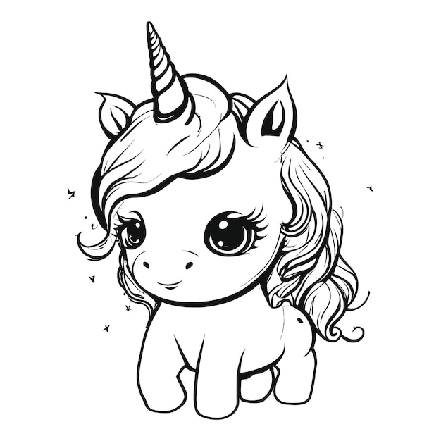 a drawing of a unicorn with an unicorn on it