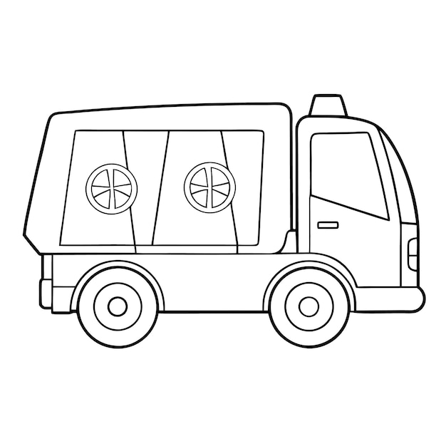 Vector a drawing of a van that has the words  lemons  on it