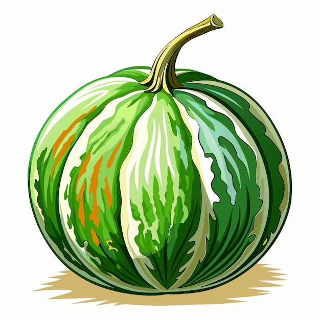 a drawing of a watermelon with the word melon on it