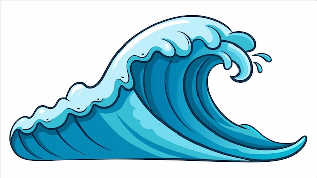 a drawing of a wave that has the word quot on it quot