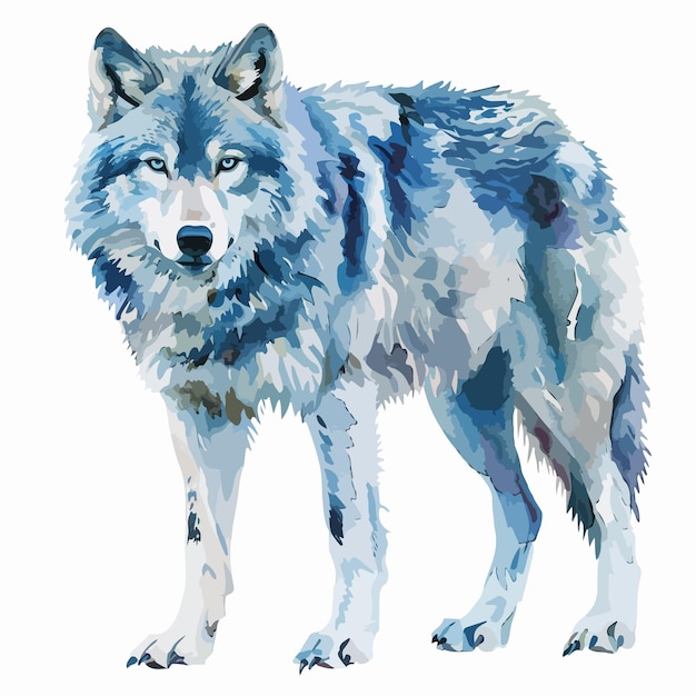 Vector a drawing of a wolf that is called wolf