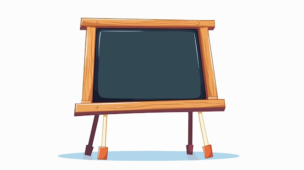 Vector a drawing of a wooden school board with a wooden frame