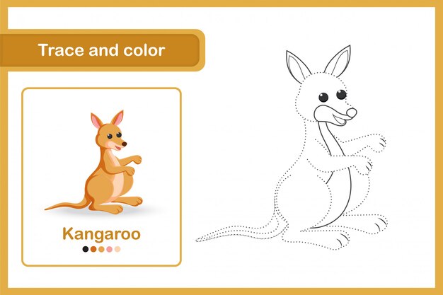 Vector drawing worksheet for preschool kids