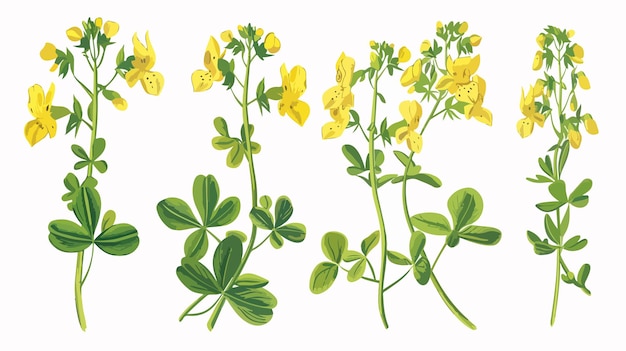 Vector a drawing of yellow flowers by person