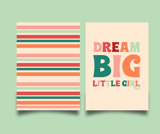 Dream Big Little Girl card