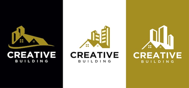 Dream house and building construction logo architect vector, modern, home contractor business logo