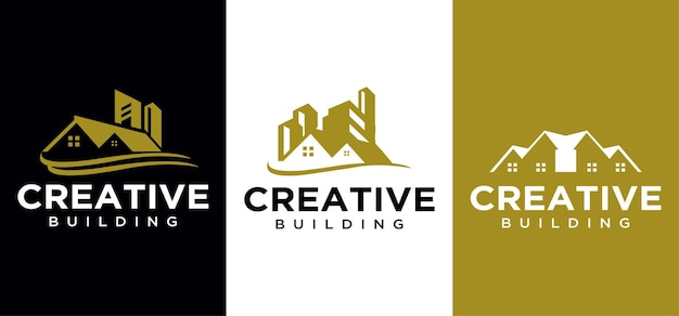 Dream house and building construction logo architect vector, modern, home contractor business logo