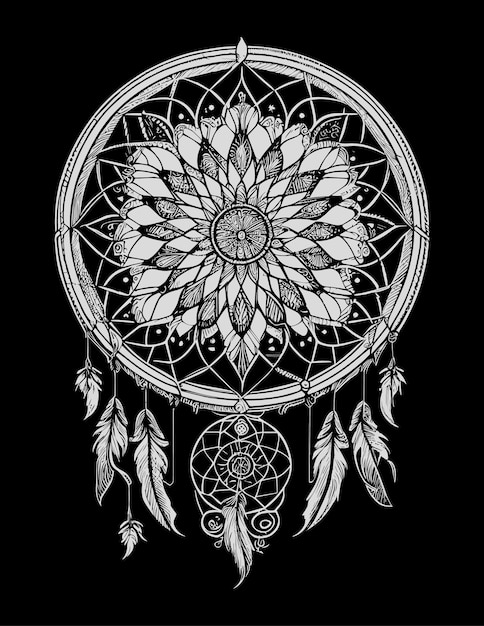 Dream Weaver An Illustration of the Native American Dream Catcher