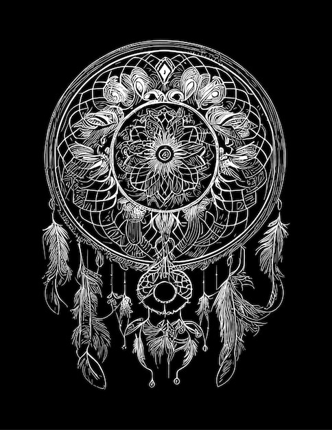 Dream Weaver An Illustration of the Native American Dream Catcher