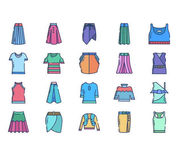 Dress and clothes vector icon