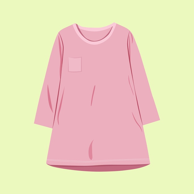 Dresses For Women. Female Textile, Flat Design. Vector Illustration