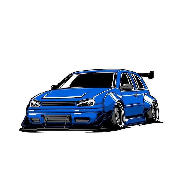 Drift car illustration