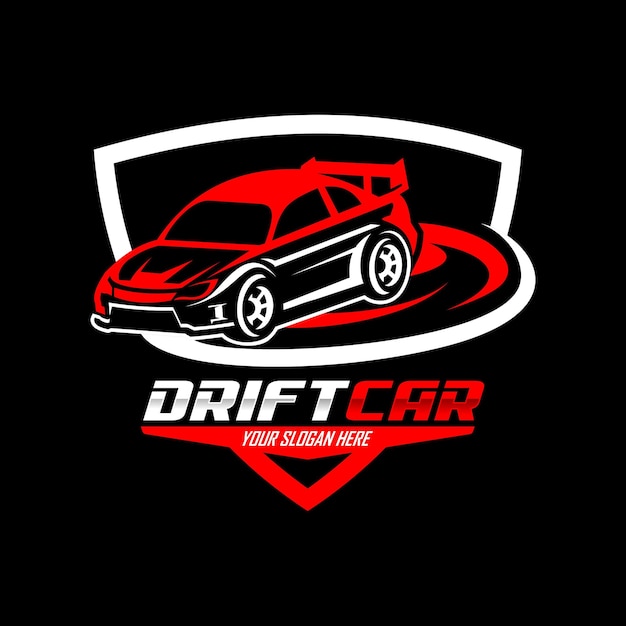 drift car logo vector