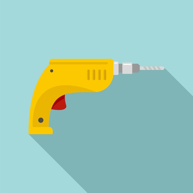 Drill icon Flat illustration of drill vector icon for web design