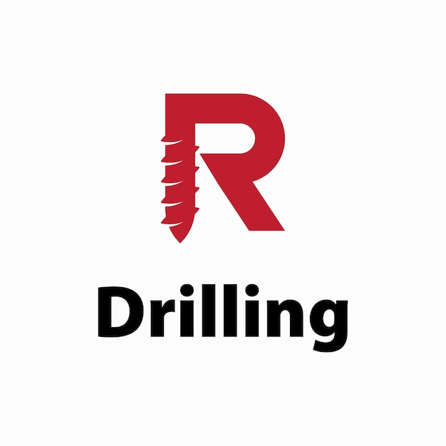 Drill Logo Sign Vector Template