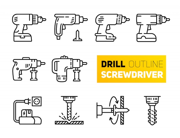 Drill and screwdriver set