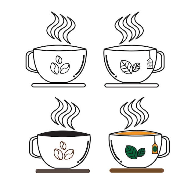 a drink icon containing coffee and tea