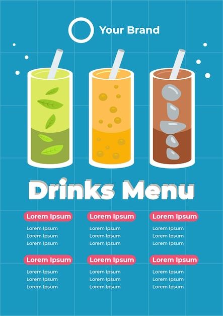 Drinks Menu Template