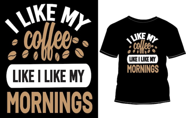 Drinks T shirt design coffee