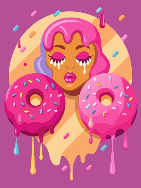 dripping donuts for a skincare advertisment 4