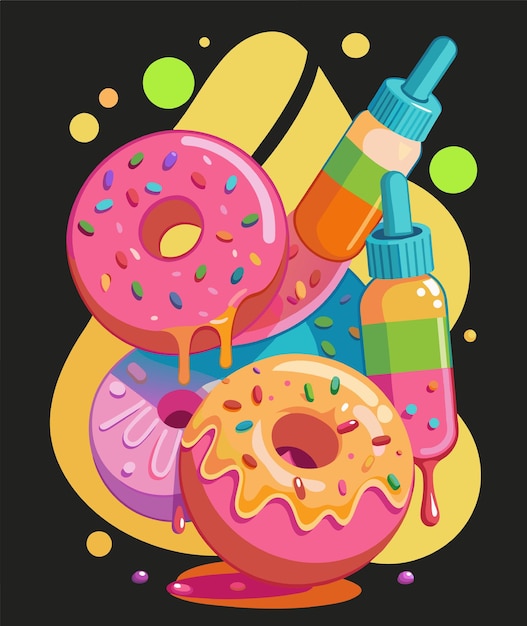 dripping donuts for a skincare advertisment 5