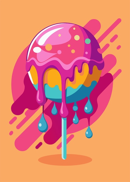 dripping ice cream for a skincare advertisment 5